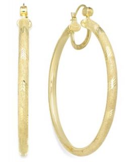 SIS by Simone I Smith 18k Gold over Sterling Silver Earrings, Extra Large Radiant Hoop Earrings   Earrings   Jewelry & Watches