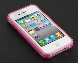 Premium TPU Flexi Argyle Gel Skin for Apple iPhone4, 4th Generation, 4th Gen Flexible See Thru Skin, Hot Pink Checkers Plaid Print: Cell Phones & Accessories