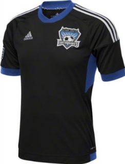 San Jose Earthquakes Black Adidas Replica Home Jersey : Sports Fan Jerseys : Sports & Outdoors