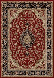 Barclay Red Medallion Kashan Rug Rug Size 3'11'' x 5'3''   Hand Tufted Rugs