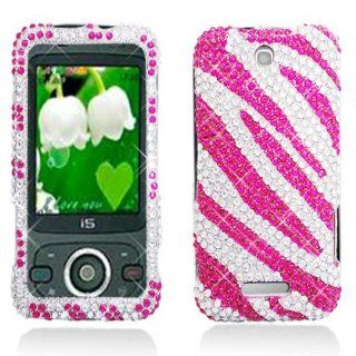 Aimo Wireless ZTEX500PCDI186 Bling Brilliance Premium Grade Diamond Case for ZTE Score M X500   Retail Packaging   Hot Pink: Cell Phones & Accessories