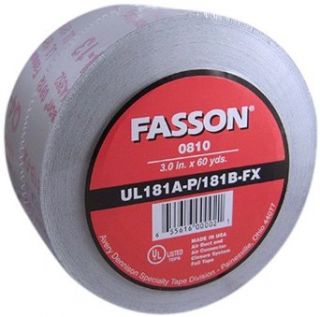 Avery Dennison Fasson   UL 181 AP BFX HVAC Foil duct wrapping Tape   Fasson 0810   180 ft. Length, 3 in. Width: Industrial & Scientific