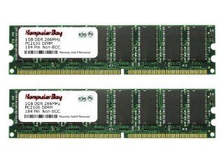 Komputerbay 2GB (2x1GB) DDR DIMM (184 PIN) 266Mhz DDR266 PC2100 FOR Biostar P4M800 M7A (V1.0, V7.0) 2 GB (2x1GB): Computers & Accessories