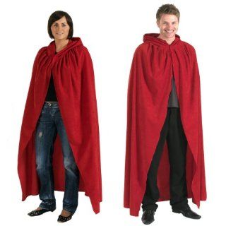 Adult Red Cloak & Hood 183cm: Toys & Games