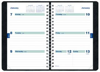Brownline Weekly Academic Planner, July 2012   July 2013, Twin Wire, 8 x 5 Inches, Black, 1 Planner (CA101.BLK) : Teachers Calendars And Planners : Office Products