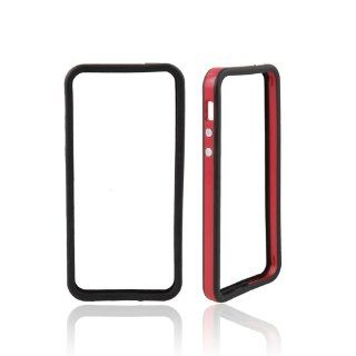 Ebest   Red/Black Smart Phone Bumper Case for Apple iPhone 5: Cell Phones & Accessories