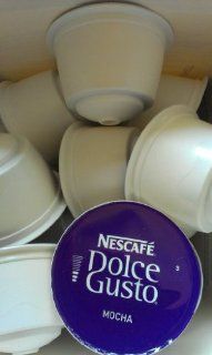 20 *Milk* Capsules From Dolce Gusto Mocha Box : Coffee Brewing Machine Capsules : Grocery & Gourmet Food