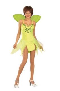 Adult Tinker Bell Costume, Ladies Standard (Up to Dress size 12): Clothing