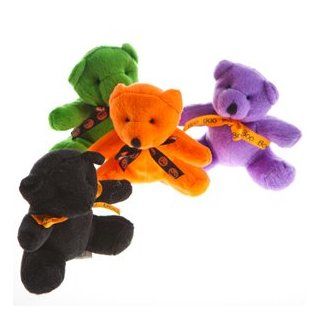 Colorful Halloween Plush Bears: Toys & Games