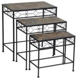 WORLDWIDE SOURCING MOSAIC SLATE PLANT STANDS 60931: Home Improvement