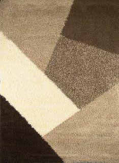 Home Dynamix Lexington L02 161 39 Inch by 55 Inch Area Rug, Beige/Brown   Shags Rugs