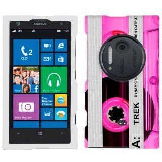 Nokia Lumia 1020 Retro Clear Cassette Tape Pink Phone Case Cover: Cell Phones & Accessories