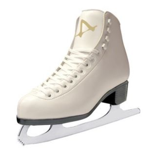 Girls American Tricot Lined Ice Skates   White