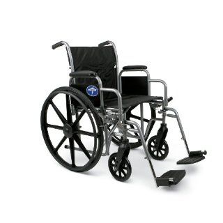 Excel K1 Basic Extra Wide Wheelchairs, WHEELCHAIR,20",K1,BASIC,DLA,SA FOOTREST   1 EA, 1 EA: Industrial & Scientific