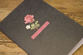 'valentines day' greetings card by black lace and roses by pearl lowe
