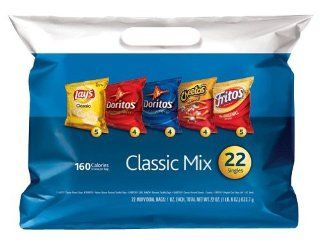 22x KLEINE CHIPS TœTEN   Lays Classic, Doritos Nachos   Cool Ranch, Cheetos Crunchy, Sun Chips, Fritos Original   CLASSIC MIX aus USA  Grocery & Gourmet Food