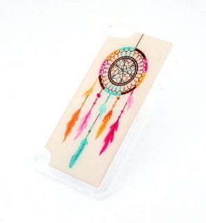 CLEAR Snap On Case for APPLE IPOD TOUCH 5 / 5th Gen Generation Plastic Cover   RAINBOW DREAMCATCHER feather dream catcher mayan aztec tribal navajo : MP3 Players & Accessories