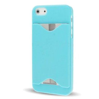 Engiveaway Blue Apple iphone 5 5G ID/Credit Card Hard Case Skin Case Back Cover +iphone 5 Screen Protector+Stylus: Cell Phones & Accessories