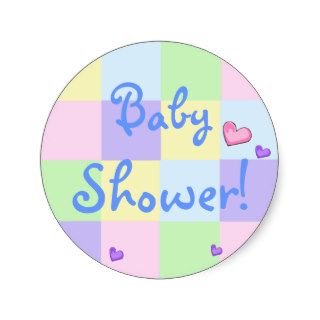 Quilted Baby Shower Sticker