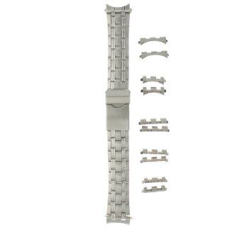 Watch Band Stainless Steel Metal Adjustable Fits 18 22 millimeters End Pieces: Watches