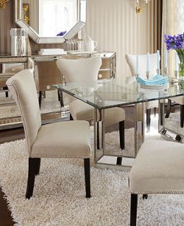 Sophia Dining Room Furniture, 7 Piece Set (76 Table and 6 Side Chairs)   Furniture