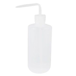 Cylinder Shape 500mL Plastic Tattoo Washing Green Soap Bottle Clear White: Science Lab Filtering Funnels: Industrial & Scientific