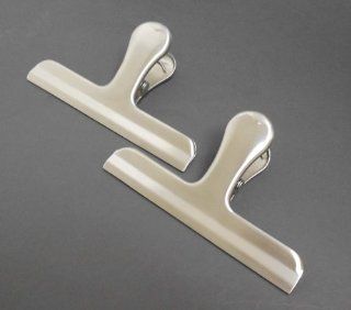 Stainless Steel Bag Clips, Set of 2   Food Storage Containers