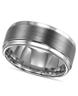 Triton Mens Ring, Tungsten Carbide Comfort Fit Wedding Band 9mm Band (Size 8 15)   Rings   Jewelry & Watches