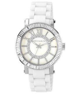 Vince Camuto Watch, Womens White Ceramic Bracelet 40mm VC 5113MPWT   Watches   Jewelry & Watches