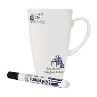 write your own birthday message mug by nazareth gifts