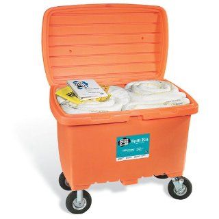 New Pig KIT480 139 Piece Oil Only Spill Kit in High Visibility Storage Chest, 74 Gallon Absorbency: Industrial Spill Response Kits: Industrial & Scientific