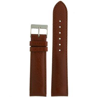 Watch Band Calfskin Leather Comfort Lite Padded Brown Mens 18 millimeters: Watches