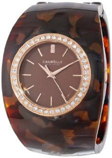 Caravelle New York Women's 44L140 Analog Display Japanese Quartz Brown Watch: Watches