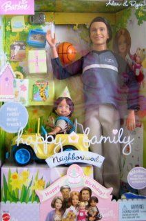 Barbie Happy Family Neighborhood   Alan & Ryan Happy Birthday   2 Dolls + Mini Truck (2003) Toys & Games