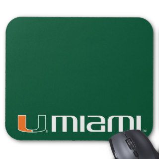 University of Miami Secondary Miami Mark Mousepads