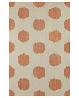 Capel Area Rug, Genevieve Gorder NY Dot Flatweave 3631 810 Persimmon 3 x 5   Lighting & Lamps   For The Home