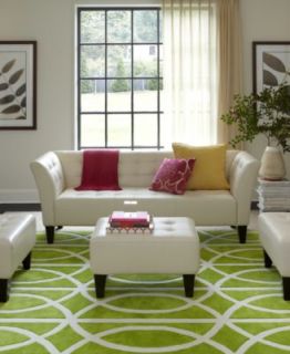 Orso Leather Apartment Sofa, 72W x 32D x 32H   Furniture