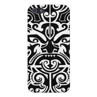 Polynesian Tribal Face 2 Cover For iPhone 5