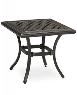 Aluminum 19.8 Square Outdoor End Table   Furniture