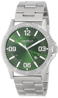 Caravelle New York Men's 43B129 Analog Display Japanese Quartz White Watch: Watches