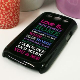 personalised case for samsung galaxy s3 by a type of design