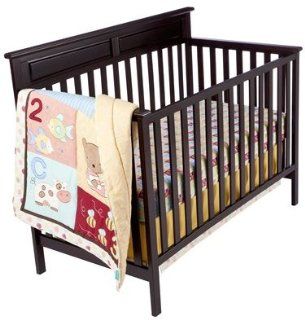 Kidsline Tiddliwinks ABC 123 3pc Baby Crib Bedding Set : Baby