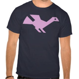 Native American Bird Symbol T Shirt Pink