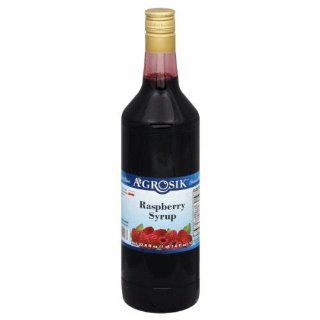 A Grosik (Product of Poland) Raspberry Syrup, 33.8 Fluid Ounces(PACK OF 6): Grocery & Gourmet Food