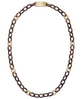 Michael Kors Gold Tone Tortoise Link Necklace   Fashion Jewelry   Jewelry & Watches