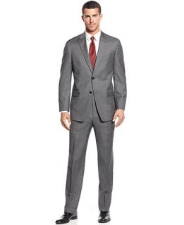 Tommy Hilfiger Grey Sharkskin Suit   Suits & Suit Separates   Men