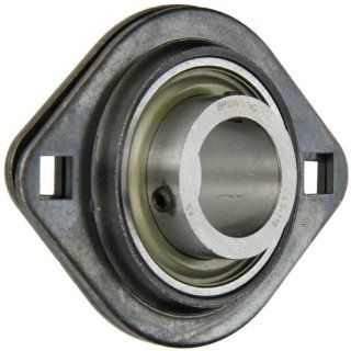Browning SSF2S 118 Light Duty Flange Unit, 2 Bolt, Setscrew Lock, Non Relubricatable, Contact and Flinger Seal, Stamped Steel, Inch, 1 1/8" Bore, 3 9/16" Bolt Hole Spacing Width, 4 7/16" Overall Width Flange Block Bearings Industrial &