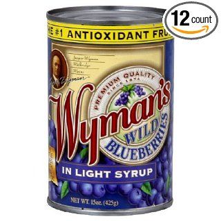 Wymans Juice Wild Blueberry in Light Syrup, 15 Ounce    12 per case.: Industrial & Scientific