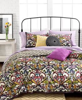 CLOSEOUT! Mosaic Damask 3 Piece King Duvet Cover Set   Apartment Bedding   Bed & Bath