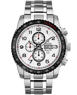 Bulova Watch, Mens Chronograph Marine Star Stainless Steel Bracelet 47mm 98C114   Watches   Jewelry & Watches
